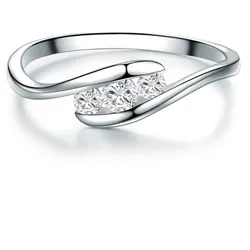 Trilani Ring Sterling Silber Topas in Silber Ringe   Damen 