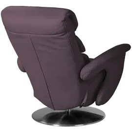 HIMOLLA Relaxsessel Leder 83 x 113 x 92 cm lila mit Relax-Funktion
