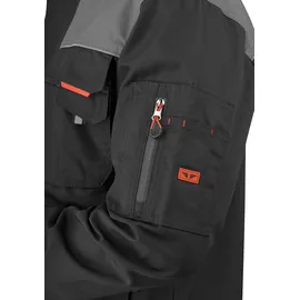 Hero by John Medoox Arbeitsjacke HERO BY JOHN MEDOOX "JUSTIN Utility Jacket Workwear Arbeitsjacke", Herren, Gr. 3XL, grau (anthra, schwarz), angeraute Sweatware, 65% Polyester, 35% Baumwolle, regular fit, Jacken, Arbeitsjacke Funktionsqualitätfür Herren