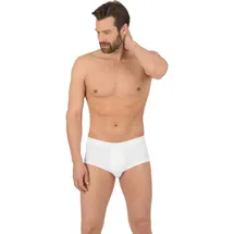 TRIGEMA Slip "TRIGEMA Slip Feinripp im Doppelpack", Herren, Gr. 6, 2 Stk., weiß, 100% Baumwolle (Bio-Baumwolle kbA), Unterhosen Slip