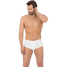 TRIGEMA Slip "TRIGEMA Slip Feinripp im Doppelpack", Herren, Gr. 6, 2 Stk., weiß, 100% Baumwolle (Bio-Baumwolle kbA), Unterhosen Slip