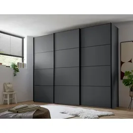 Wiemann Schwebetürenschrank Phoenix 246 x 236 x 67 cm Grau/Rot