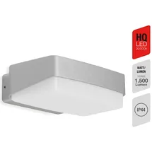 Telefunken LED Aussenwandleuchte IP44 14W Silberfarbig IP44 Neutralweiss (IP44)