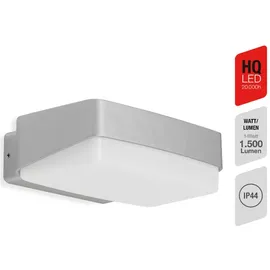 Telefunken LED Aussenwandleuchte IP44 14W Silberfarbig IP44 Neutralweiss (IP44)