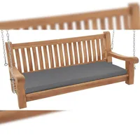 CLP Schaukelbank wetterfest Joyce mit Sitzkissen, robust massiv Teakholz,