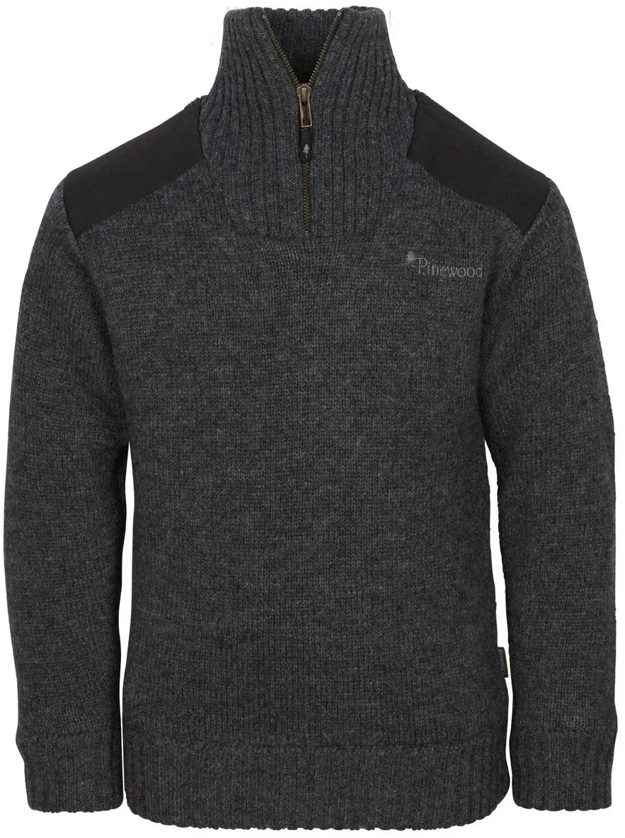 Pinewood Hurricane Kids Sweater d.grey melange (423) 176