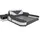 JV Möbel Leder Design Polster Bett 140 x 200 cm Schwarz