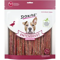DOKAS Entenbrust in Streifen Hundesnack 500 Gramm