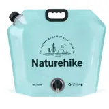 Naturehike 10L Faltbarer Wassersack mit Hahn tragbarer Wasserkanister ideal für Camping BBQ Wandern Outdoor Aktivitäten faltkanister leicht und robust Camping wasserbehälter