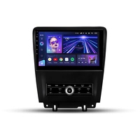 Oitflih Autoradio Bluetooth Autoradio mit DAB Navi Android für Ford Mustang V S-197 2009-2014 Plug-and-Play Auto-Multimedia-Player mit 1080P HD-Touchscreen DAB/GPS/FM/Bluetooth/USB/WiFi