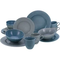 CreaTable Stripes Kombiservice 16-tlg. blau