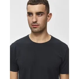 Selected "SLHNEWPIMA SS O-NECK TEE NOOS", (16073457) black