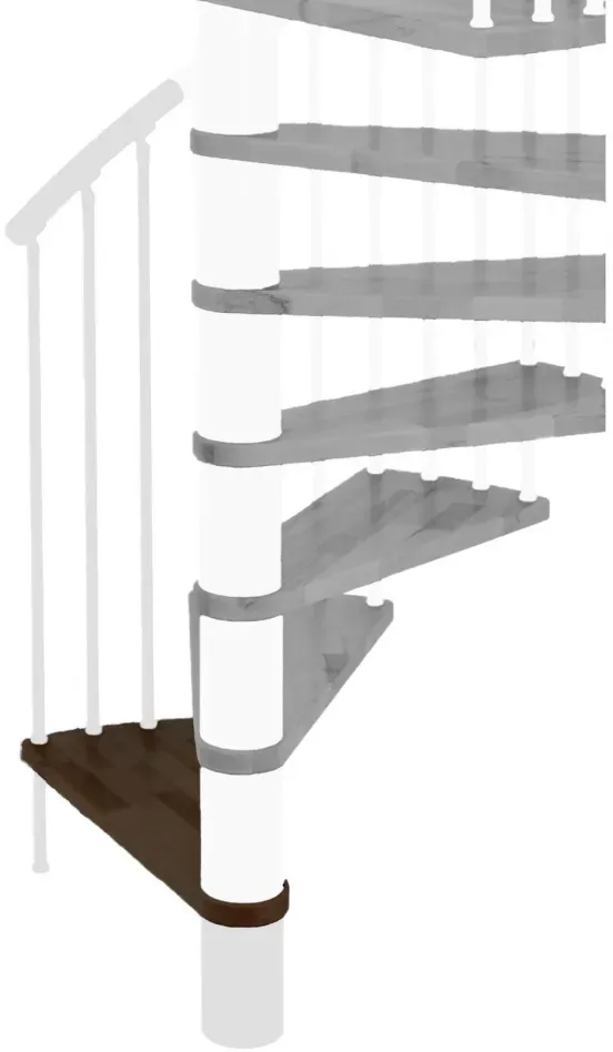 Minka Höhenerweiterung für SPIRAL EFFECT, 356 cm, 140 cm,Buche,Walnuss gebeizt & lackiert,Weiß