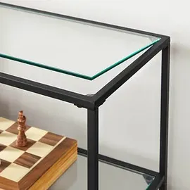 VASAGLE Konsolentisch 100 x 73 x 30 cm schwarz