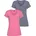 H I S Funktionsshirt Activewear Damen Gr 40 bunt blau hellpink Obermaterial 92 Polyester 8 Elasthan figurbetont V-Ausschnitt Shirts Funktionsshirt sportlicher Stil V-Ausschnitt für dynamische Aktivitäten