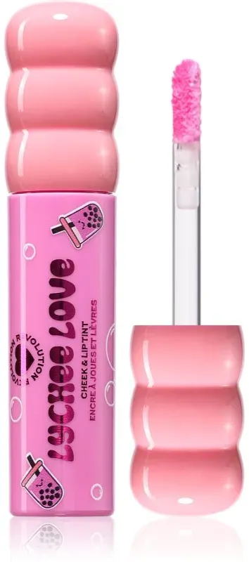 I Heart Revolution Bubble Tea Milky Blush & Lip multifunktionelles Make-up für Gesicht und Lippen Farbton Lychee Love Pink 1.8 ml