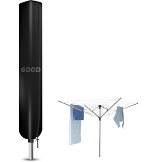 YedZen Wäschespinne Schutzhülle für Leifheit, 600D PVC 180x18x18cm Wäschespinne Abdeckung mit Reißverschluss Kordelzug, wasserdichte Anti-UV Wäscheschirme Abdeckung