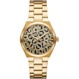 Michael Kors Quarzuhr MICHAEL KORS "LENNOX" Armbanduhren goldfarben Damen Armbanduhr, Damenuhr, Edelstahlarmband, analog