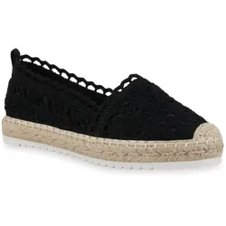 Damen Espadrilles in Schwarz