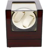 SanBouSi Uhrenbeweger Automatikuhren Uhrendreher Watchwinder Box für 2 Uhren, Super Leise Elegant