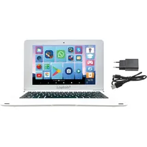 Lexibook LAPTAB® 10 Laptop mit Touchscreen, für die ganze Familie, Lerninhalte und lustige Inhalte, Powered by AndroidTM, Kindersicherung, ultradünn und leicht, LT10IT