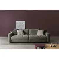 Big-Sofa BETYPE "Be Comfy" Sofas Gr. B/H/T: 264cm x 84cm x 126cm, Breitcord, 264cm x 126cm (BxT), mit Sitztiefenverstellung, grau (morel) legerer Sitzkomfort, wahlweise mit manueller Sitztiefenverstellung