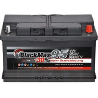 Autobatterie 12V 95Ah 800A/EN BlackMax Starterbatterie statt 100 90 88 85 80 Ah