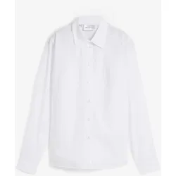 bonprix Bluse, weiß, 52, mit Baumwolle
