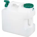 Relaxdays Wasserkanister mit Hahn 20 Liter grün/weiß 19,5 cm x 37 cm x 36,5 cm