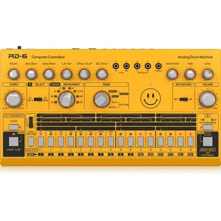 Behringer RD-6 -analoginen rumpukone, keltainen, Synthesizer, Gelb