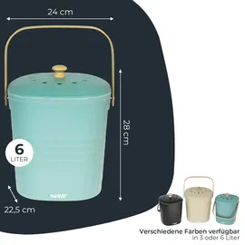 HMF Biomülleimer 6 l Grün