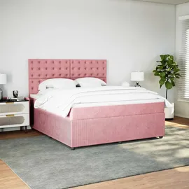 vidaXL Boxspringbett 180 x 200 cm Rosa