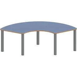 Tisch ZALOTTI mit Linoleum-Belag