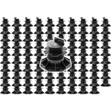 XPOtool Set 100x Stelzlager für Terrassen, 2700kg, 60-138mm, höhenverstellbare Stellfüße für Terrassendielen, Platten und Planken
