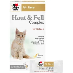 DOPPELHERZ für Tiere Haut&Fell Compl.Port.B.f.Kat. 25 St