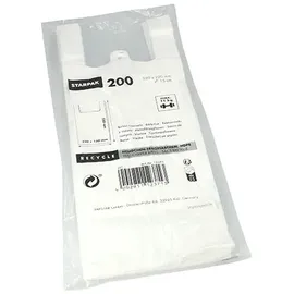 Papstar Starpak 200 Hemdchen-Tragetaschen, HDPE weiss