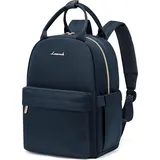 Rucksack Damen Klein Cityrucksack Handtasche 2 in 1 Wasserdicht Tagesrucksack Mini Backpack Women Elegant Casual Daypack für Reise Freizeit Einkauf - Blau