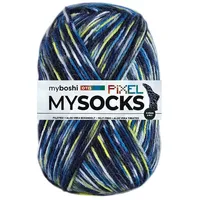 myboshi Sockenwolle Pixel Blau 150 g