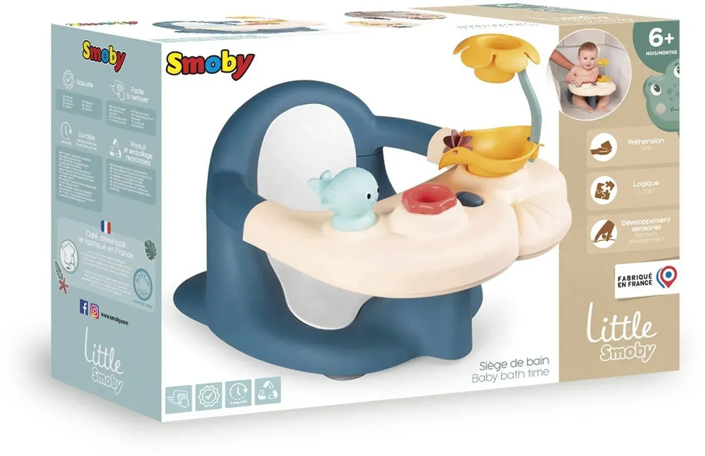 Smoby Lernspielzeug Spielzeug Little Baby-Badesitz 7600140404