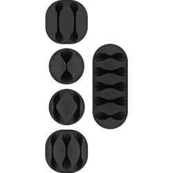 goobay Kabelclips schwarz