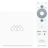 Homatics Box R Lite Android TV Mediaplayer Weiß 4K UHD, 5GHz WiFi, Bluetooth, Sprachfernbedienung)