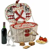 Picknick-Korb Cheverny - Praktisch und solide - 44 x 31 x 24 cm - Aus hochwertigem Geflecht