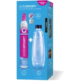 Sodastream Duo Glasflasche 1 l + Zylinder