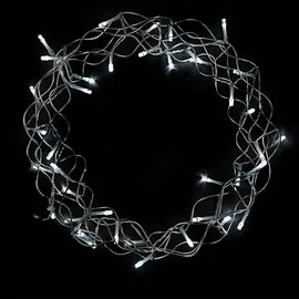 Lex LED Metallkranz grobmaschig, kaltweiß, Ø 30 cm, 40 LEDs