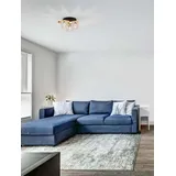 Nova Luce Lawan Deckenleuchte 3-flammig Ø 36cm Gold/Schwarz