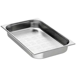 Perforierter Gastronormbehälter aus Edelstahl GN1/1 P65mm - 9L - Equipementpro