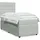 vidaXL Boxspringbett mit Matratze Hellgrau 140x200 cm Samt
