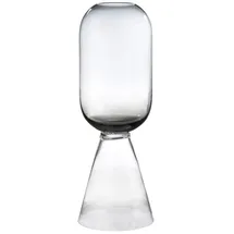 Gilde Windlicht Luxo Glas Schwarz