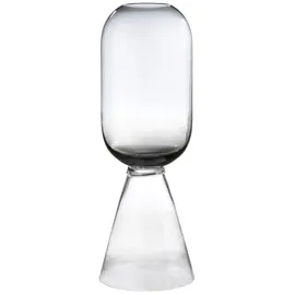 Gilde Windlicht Luxo Glas Schwarz
