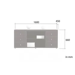 Aktenschrank Sideboard Lederschrank Büroschrank Schrank Lederüberzug Lederoptik Büroausstattung Büromöbel Bürozubehör Padova Jet-Line